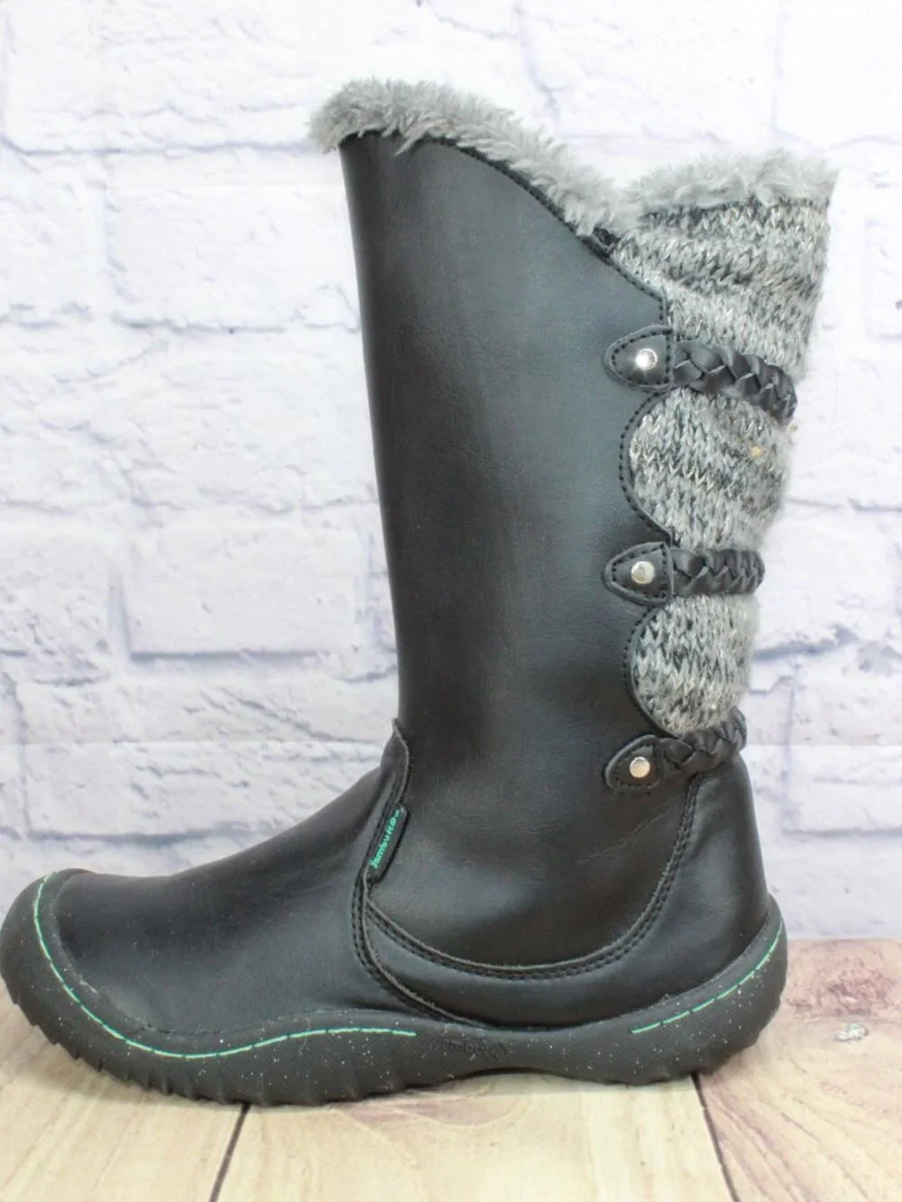 Jambu KD Azami Unisex Kids Black Leather Outdoor Fashion Snow Boot Size 5 M